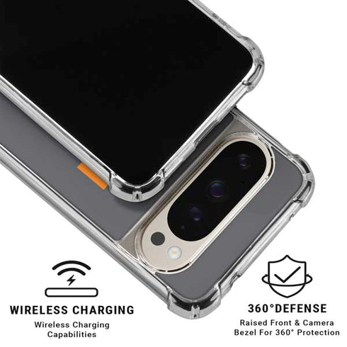 University of Tennessee-Knoxville T Logo Vols on Gray Pixel 9/9 Pro Clear Case